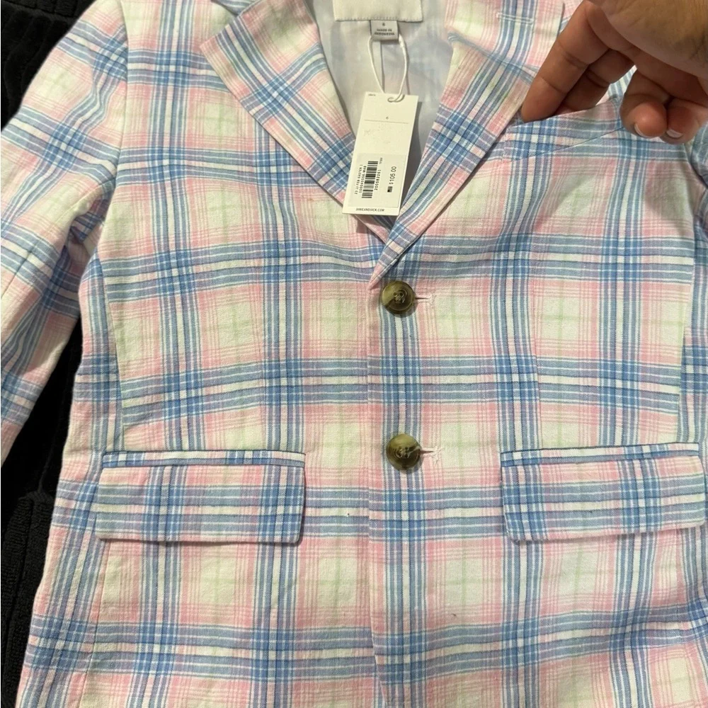 Kids Plaid Jacket - Pink and Blue ♥️NWT♥️
